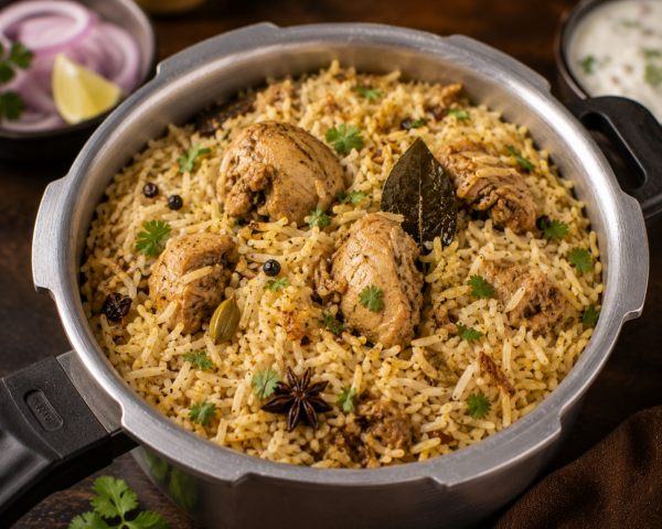 Cooker Pulav ( Kodi / Mamsam / Prawns)