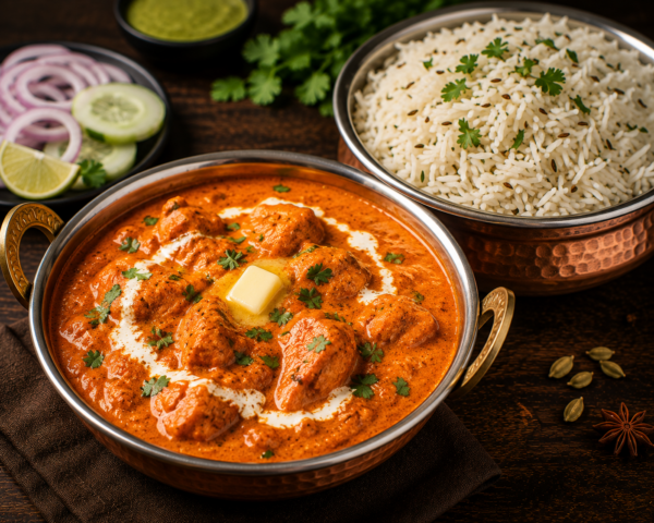Butter Chicken with Zeera Rice
