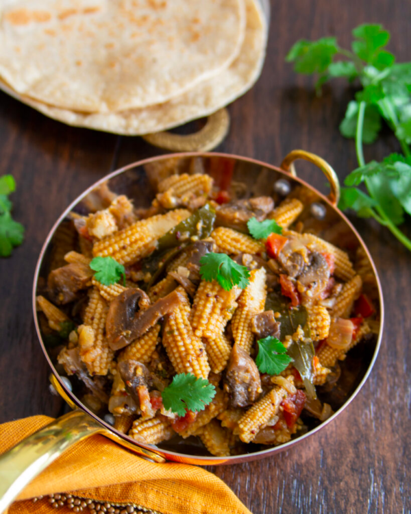 Avakay Baby Corn/Mushroom Vepudu
